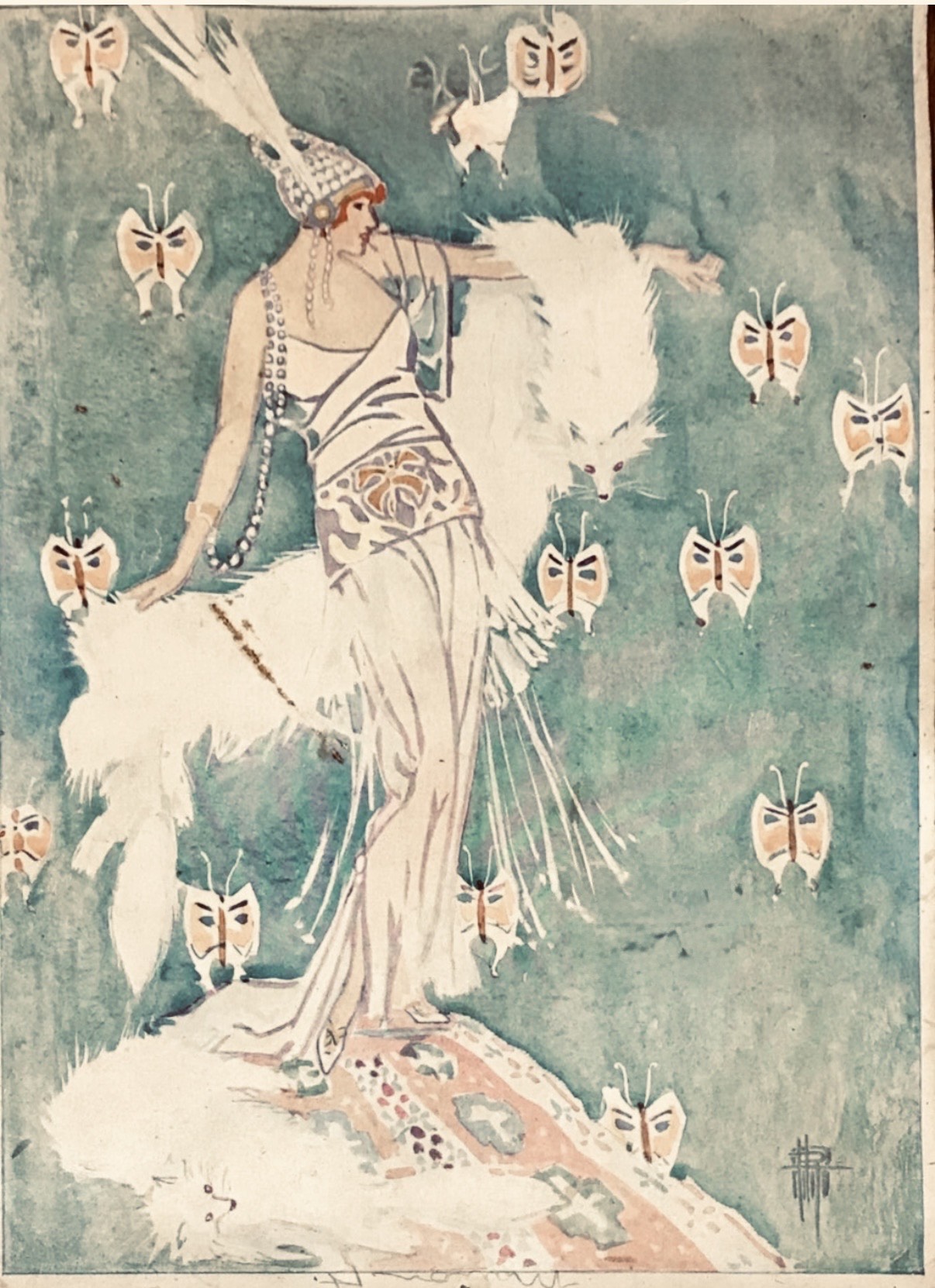 Art illustration used as the Retrotherapy Jewelry hero background