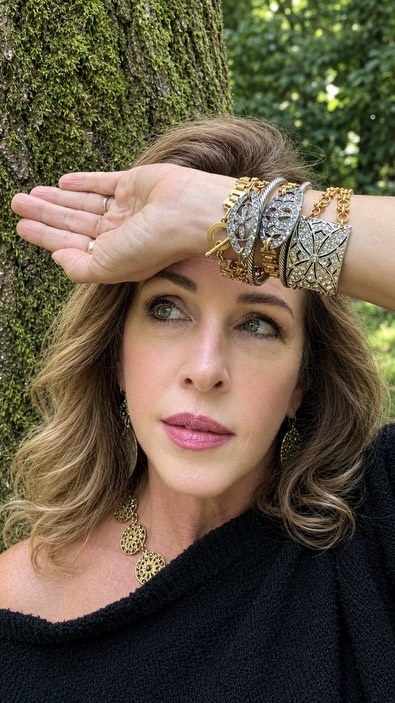 Nancy Smith wearing Retrotherapy jewelry